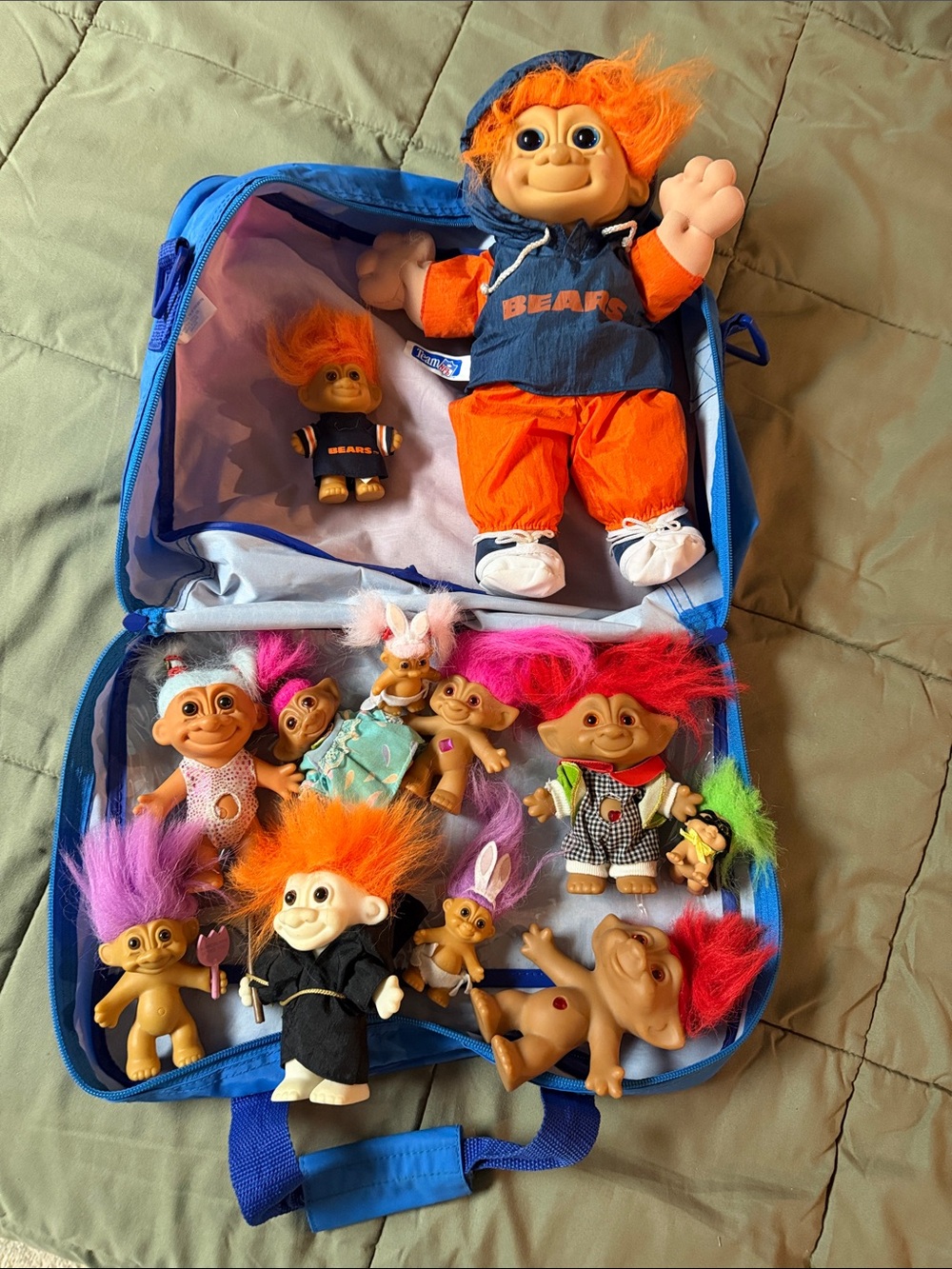 Assorted Troll Dolls with Carrying Case